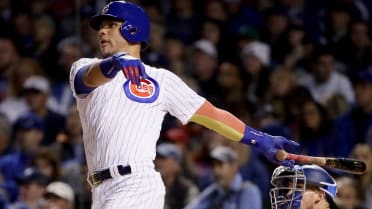 Willson Contreras singles on a sharp ground ball to center fielder Kevin  Pillar. Anthony Rizzo to 3rd., 07/24/2019