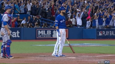 Oct. 14, 2015: José Bautista unleashed THE Bat Flip! Where were you fo, jose bautista bat flip