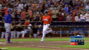 Baltimore, MD, USA. 17th June, 2018. Miami Marlins first baseman Justin  Bour (41) walks to the dugout before the start of MLB action between the  Miami Marlins and the Baltimore Orioles at