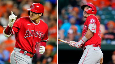 Athletics give up tape-measure blasts to Angels' Trout, Ohtani in loss