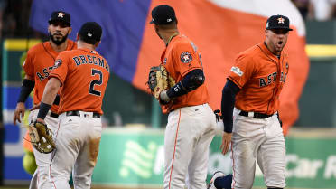 Houston Mayor Sylvester Turner threw out the first pitch as the Astros  returned to Minute Maid Park