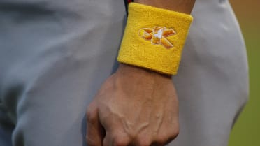 Houston Astros on X: Today, we join our #MLB community in wearing gold  wristbands & ribbons to recognize Childhood Cancer Awareness Day. 🎗️   / X