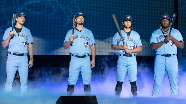 Canada Day Jerseys Worn by Toronto Blue Jays. (1996-2022). 