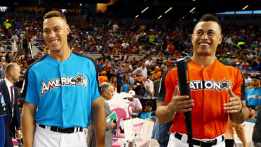 Giancarlo Stanton, Aaron Judge and Cody Bellinger are read…