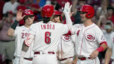India's first career grand slam helps Reds beat Marlins 11-2