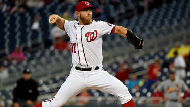 Game-Used Stephen Strasburg Jersey - Fastest Pitcher to Reach