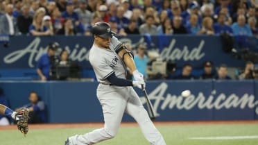 Giancarlo Stanton blasted a homer off the scoreboard and John Sterling gave  it a fittingly 'Stantonian' call