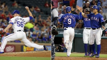 Austin Bibens-Dirkx and Isiah Kiner-Falefa gave the Rangers a truly unique  lineup on Thursday