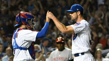 Cubs shortstop Baez hits 481-foot home run off Reds pitcher DeSclafani