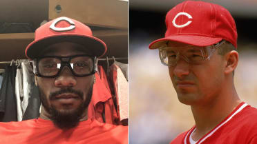 Amir Garrett's glasses reminiscent of Chris Sabo