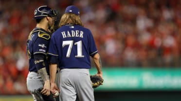 Jon Jay pitched, peaked at 66 MPH, and held the Brewers scoreless - NBC  Sports