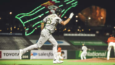 Oakland A's hit 2nd walk-off grand slam of the season!! First Matt Olson,  now Stephen Piscotty 