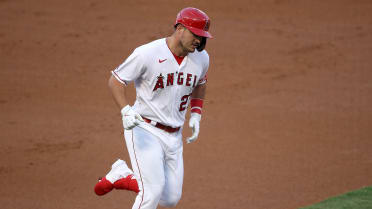 Trout ties Salmon's Angels career HR record with No. 299