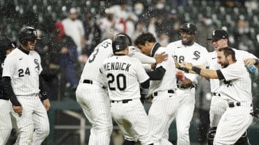 Ballgame! The Indians win the series over the White Sox with a 5-0 shut-out  victory. // 