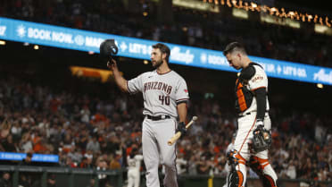 Pitcher Madison Bumgarner of the San Francisco Giants poses for a