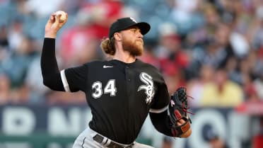 ANAHEIM, CA - JUNE 29: Chicago White Sox pitcher Michael Kopech (34)  pitching in the first inning of an MLB baseball game against the Los  Angeles Angels played on June 29, 2022