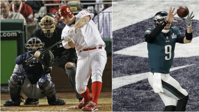Nick Foles' surprise touchdown catch has an eerie precedent from the 2008 Phillies