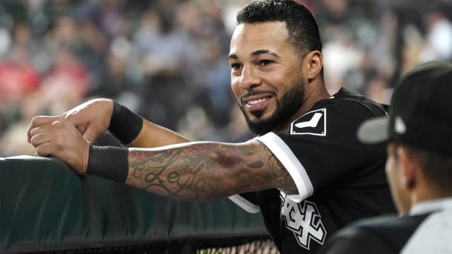 This is a 2023 photo of Leury Garcia of the Chicago White Sox baseball  team. This image reflects the Chicago White Sox active roster as of  Wednesday, Feb. 23, 2023, when this