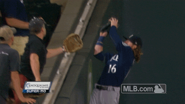Gamel's hair flip following an epic catch