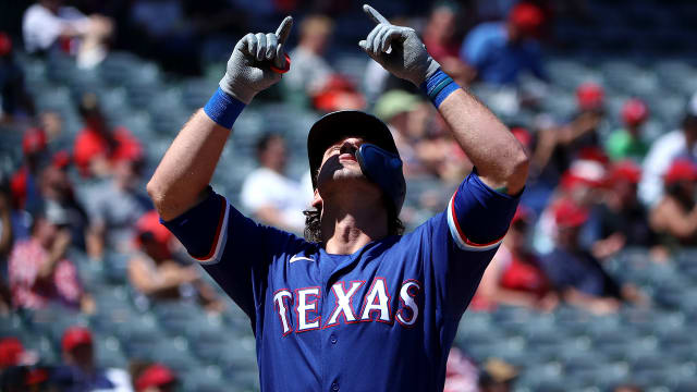 Peters Hits 2 HRs, Allard Ends Skid as Rangers Beat A's 7-4 – NBC 5  Dallas-Fort Worth