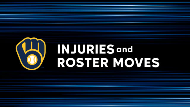 Brewers injuries and roster moves