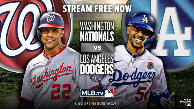 Nationals, Dodgers meet in MLB.TV Free Game of the Day