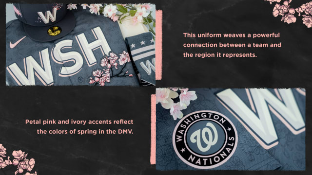 Washington Dc, United States. 11th Aug, 2023. Washington Nationals city  connect jersey pays homage to the cherry blossoms in bloom a MLB regular  season game between the Oakland Athletics and the Washington