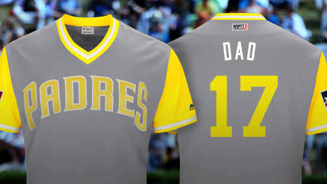 Dad is A.J. Ellis' Players' Weekend nickname