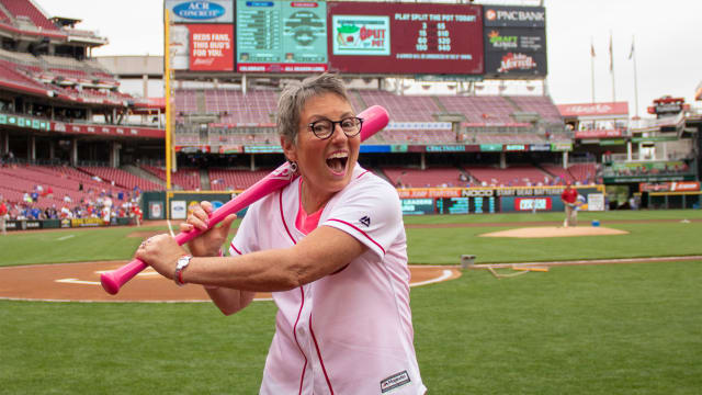 Cincinnati Reds on X: Greater Cincinnati's cancer care, support and  survivor communities will come together at today's game to Knock Cancer Out  of the Park. Before the game, join us from 1:00-3:30