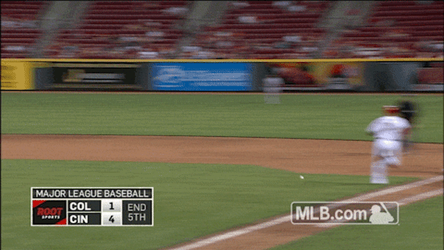 Mark Reynolds stretches at 1st base