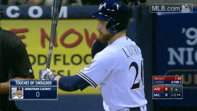 Let's count just how many times Jonathan Lucroy can touch his