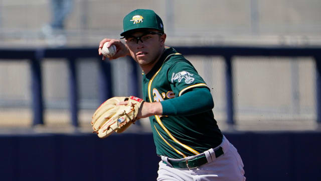 Allen among A's prospects added to 40-man