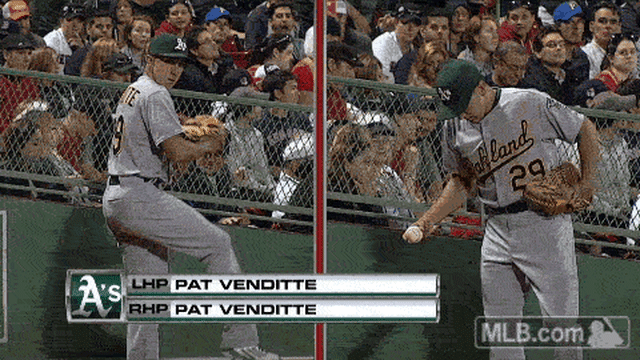 Venditte warming up
