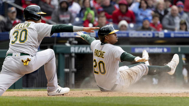 Pache bringing flashy tools, big energy to A's