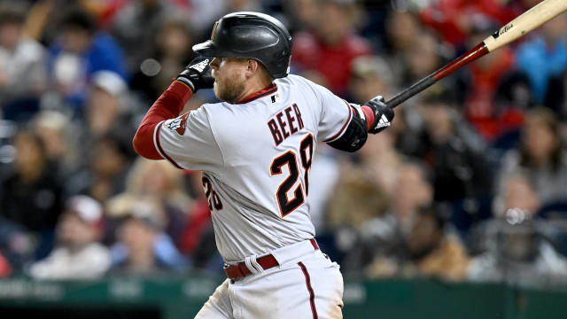 Rookie hits leader Beer key to D-backs' rout