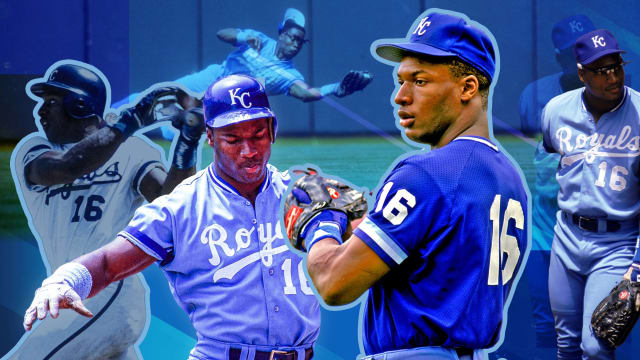 Kansas City Royals Bo Jackson (16) in action during a game from