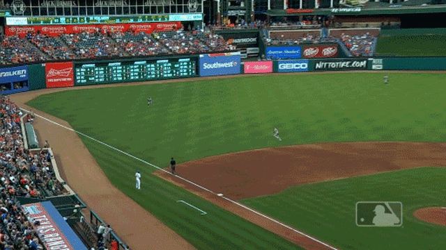 Tony Kemp sliding catch