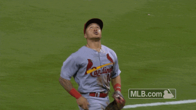 Kolten Wong Catch GIF Stands