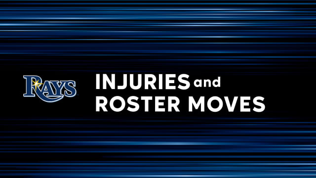 Rays injuries and roster moves