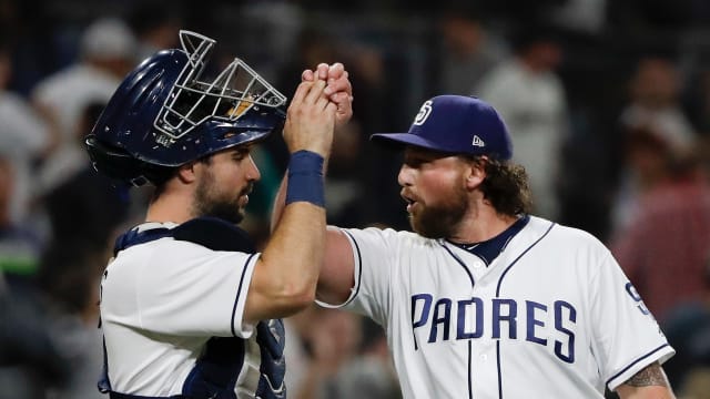 New York Yankees pitcher Bryan Mitchell plays first base in extra