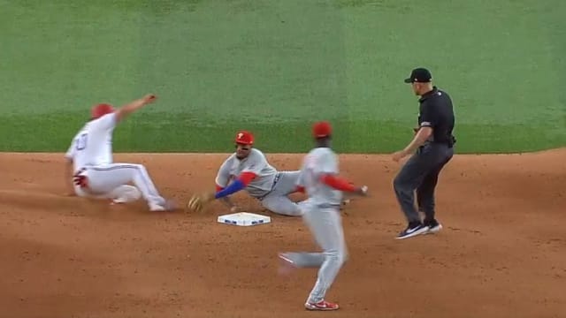 Ozzie Albies' throw to first squibbed its way toward home plate