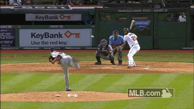 Mike Napoli hits long home run