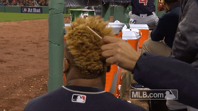 Indians comb Jose Ramirez's hair