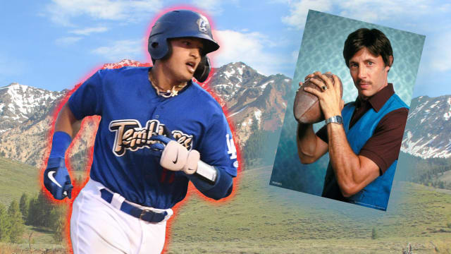Uncle Rico approves of prospect's HR 'over those mountains'