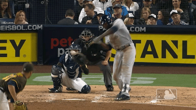 Lorenzo Cain hits a ground rule double through the fence