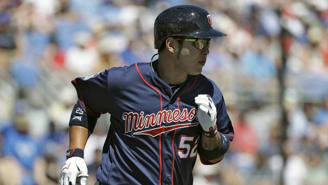 Byung Ho Park swings at Twins' first full camp