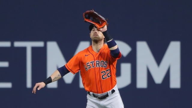 Josh Reddick goes Ric Flaii during Astros celebration