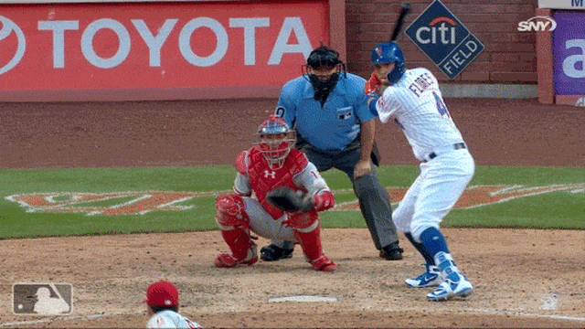 New Yorks Mets slugger Wilmer Flores breaks his own nose in freak accident  by hitting a foul ball into his own face