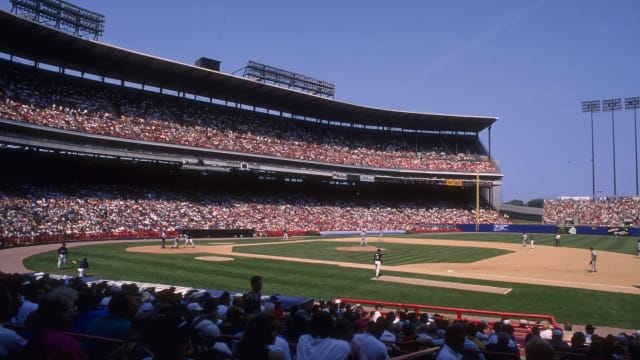 Old-Time Baseball Photos - Milwaukee County Stadium, 1953 - This