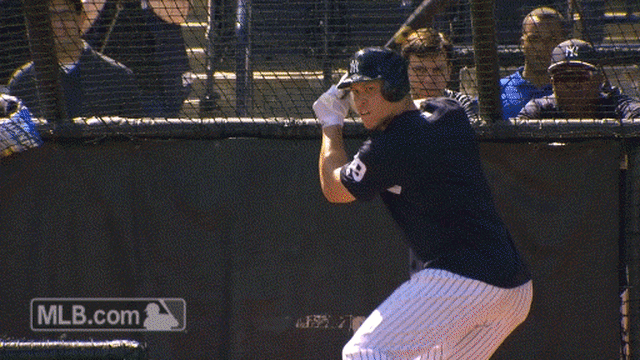 Judge BP HR in Spring Training